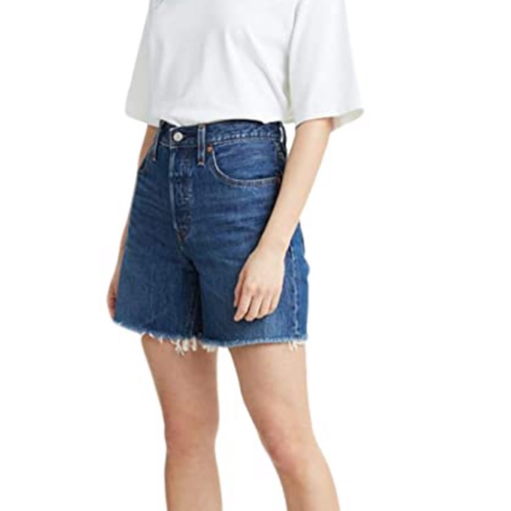 Vintage Levi’s distressed denim shorts